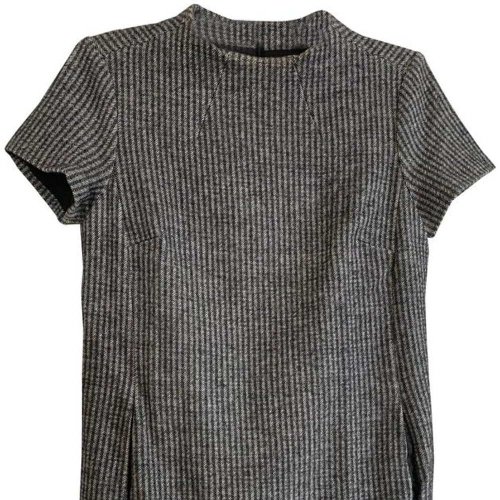 Theory Wool Shift Dress with Pockets - Picture 2 of 5